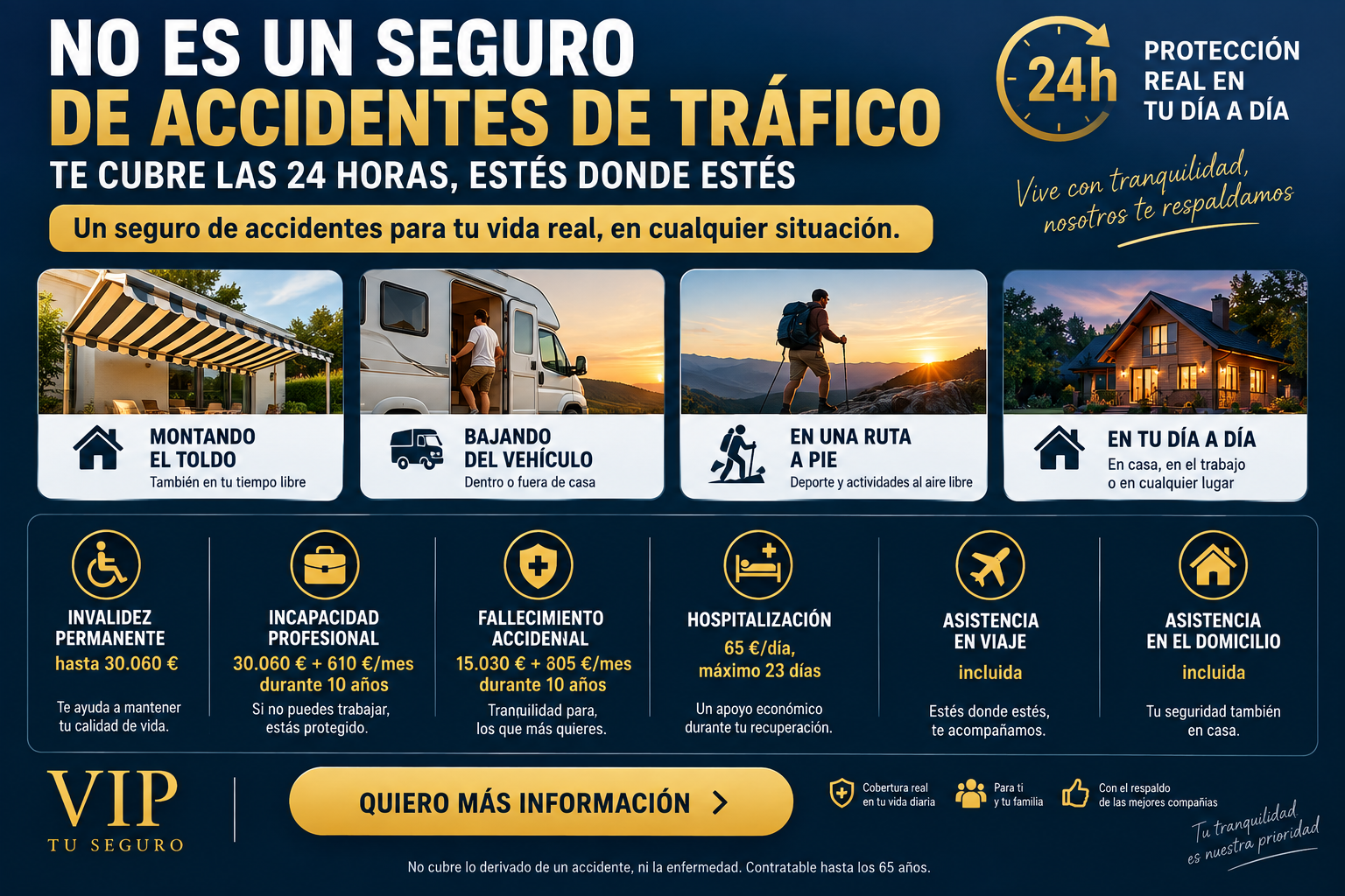 Seguro de accidentes 24 horas